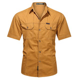 Quick Dry Short Sleeve Breathable Shirt Clothing BushLine Ginger M