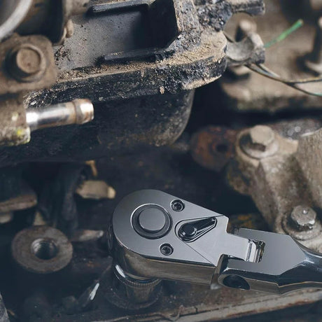 Ratchet Set 1/4" 3/8" 1/2" Drive 180° Adjustable Swivel Head tools  