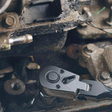 Ratchet Set 1/4" 3/8" 1/2" Drive 180° Adjustable Swivel Head tools  BushLine