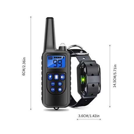 Rechargeable Dog Training & Anti-Bark Collar 800m Dog Stuff  