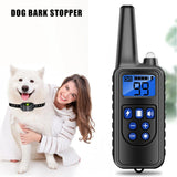 Rechargeable Dog Training & Anti-Bark Collar 800m Dog Stuff  