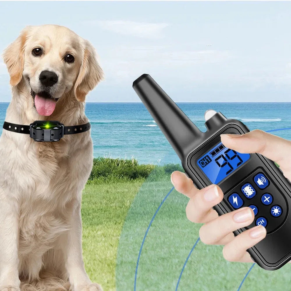 Rechargeable Dog Training & Anti-Bark Collar 800m