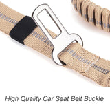 Reflective Shock Absorbing  Dog Leash Seatbelt Buckle Dog Stuff  BushLine