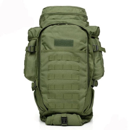 Rugged 70L Over Night Rifle Shovel Tool Camping Backpack Rifle Accesories BushLine Army Green