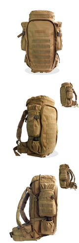 Rugged 70L Over Night Rifle Shovel Tool Camping Backpack Rifle Accesories  BushLine