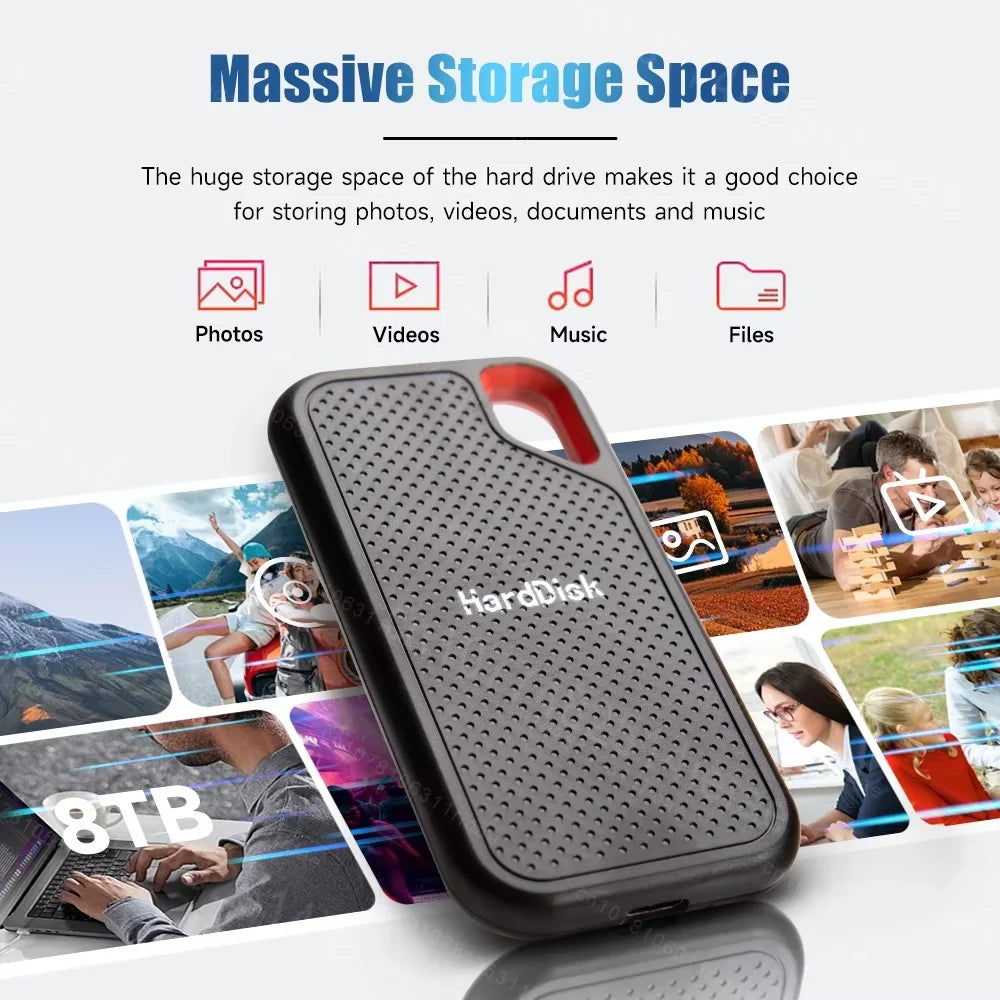 Rugged External SSD Hard Drive (1TB - 256TB) Smart Technology  