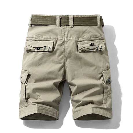 Rugged Men's Cotton Dress Casual Cargo Shorts Cargo Pants  