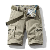 Rugged Men's Cotton Dress Casual Cargo Shorts Cargo Pants  
