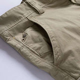 Rugged Men's Cotton Dress Casual Cargo Shorts Cargo Pants  