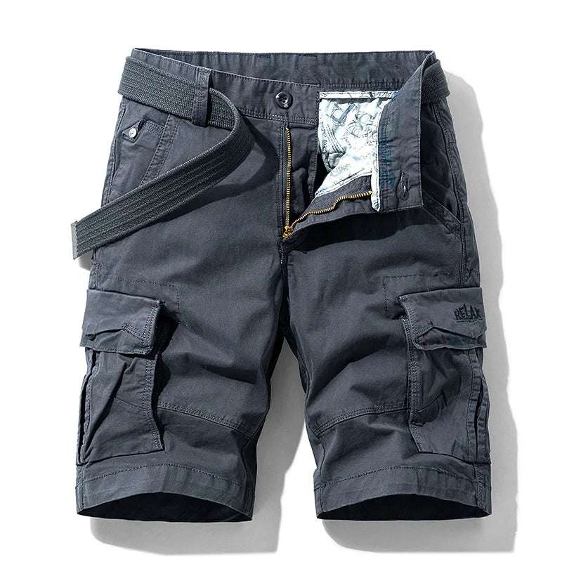 Rugged Men's Cotton Dress Casual Cargo Shorts Cargo Pants  