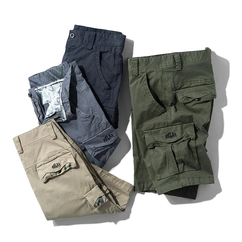 Rugged Men's Cotton Dress Casual Cargo Shorts Cargo Pants  BushLine