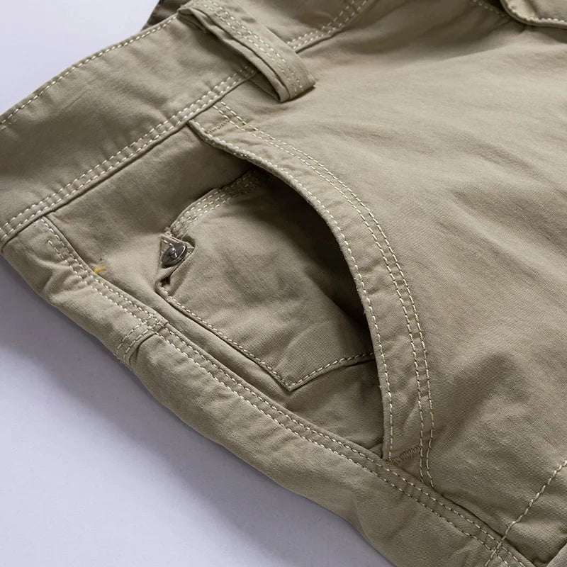 Rugged Men's Cotton Dress Casual Cargo Shorts Cargo Pants  BushLine