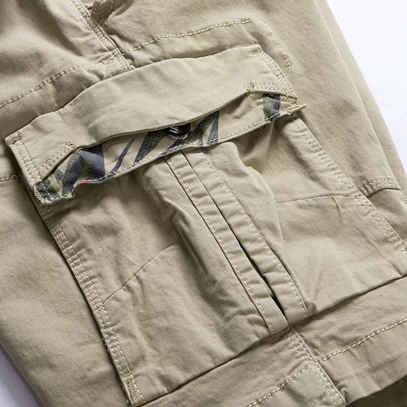 Rugged Men's Cotton Dress Casual Cargo Shorts Cargo Pants  BushLine