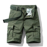 Rugged Men's Cotton Dress Casual Cargo Shorts Cargo Pants BushLine Khaki02 29-50-55KG