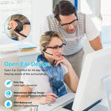 Rugged Open-Ear Bluetooth 5.3 Headset phone stuff  
