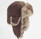 Russian Furr lined winter Bomber Hat Thermal & Wool Beanies  BushLine