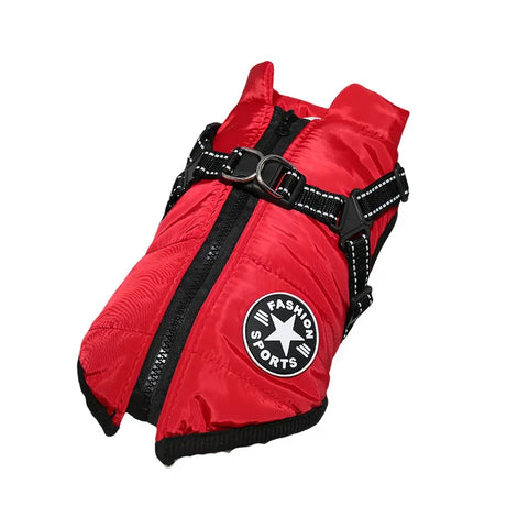 S-5XL Warm Winter Dog Coat Jacket With Harness Dog Stuff  BushLine