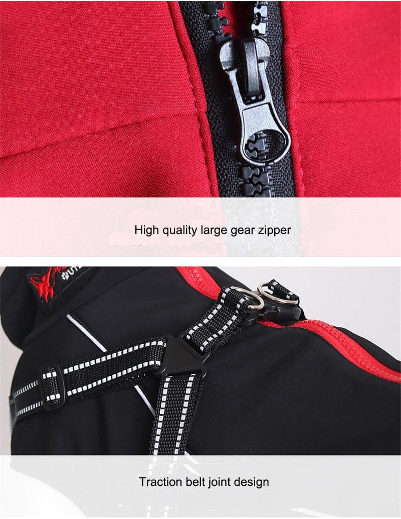 S-5XL Warm Winter Dog Coat Jacket With Harness Dog Stuff  BushLine