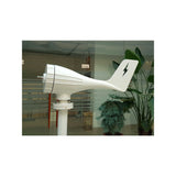 S-series turbine body and lightning-bolt tail fin close up on a mast - representative family photo