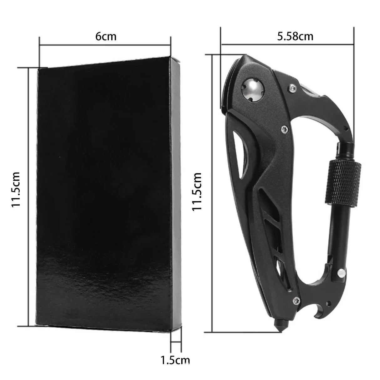 Multi-Tool Carabiner - Camping EDC Clip Multi-tools  BushLine
