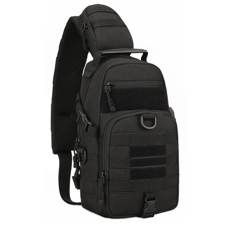 Chest Bag Single Shoulder Pack Travel Backpack Men Women BackPacks BushLine black  
