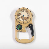 Versatile Carabineer Compass Watch Traditional Quartz Optics BushLine DSB-001