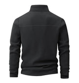 Polar Fleece Stand-up Collar Half-zipper L-9XL Large Size Outdoor Shirts & Tops BushLine Black 5XL 100-115KG