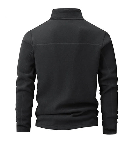 Polar Fleece Stand-up Collar Half-zipper L-9XL Large Size Outdoor Shirts & Tops BushLine Black 5XL 100-115KG