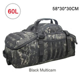 Sport Molle Combination Carry Bag Backpacks BackPacks BushLine 60L Black Camo  