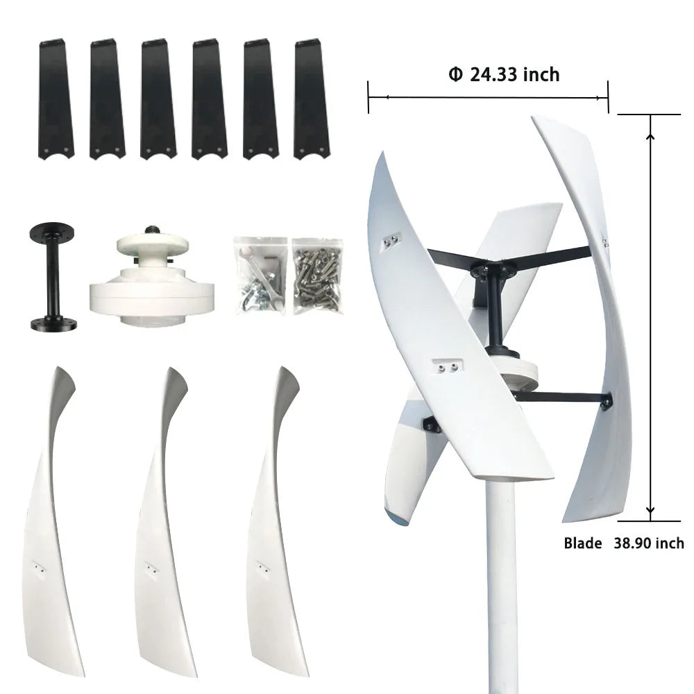 FX series 1Kw, 3Kw & 6Kw Vertical Axis Wind Turbines Wind Power Vertical  BushLine
