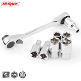 Quick Release Socket 1/4 inch Double Ended Ratchet tools  BushLine