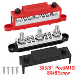 48V DC 400A Power Bus Bar M8 & M10 Set electrical supplys BushLine M10 4 Post 8 screw