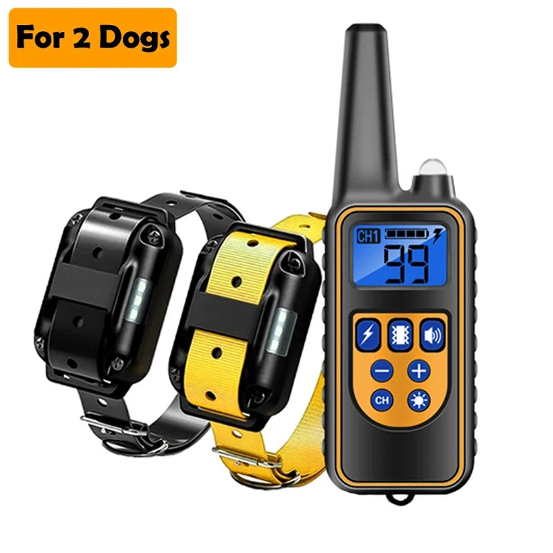 Rechargeable Dog Training & Anti-Bark Collar 800m