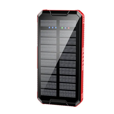 80000mAh Solar Wireless High Capacity Charger LED wifi & wireless BushLine Red
