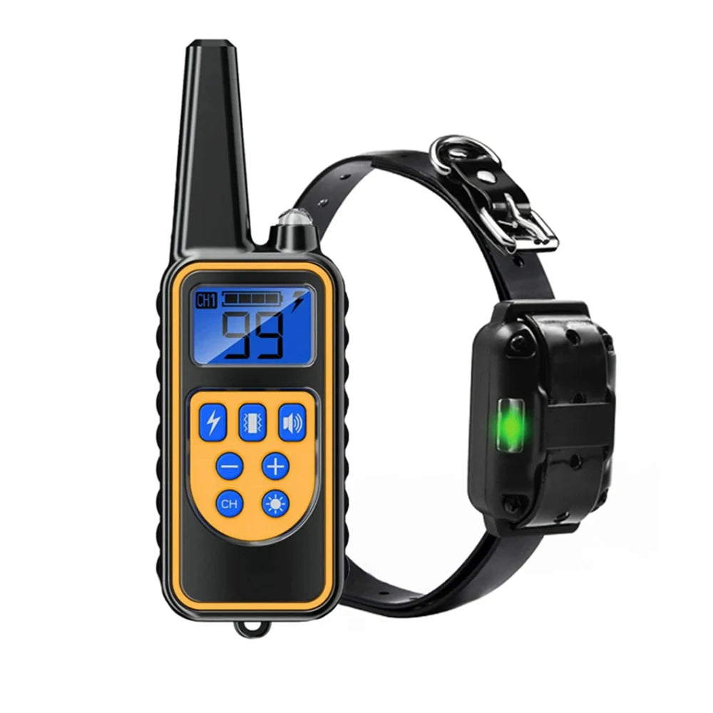 Rechargeable Dog Training & Anti-Bark Collar 800m
