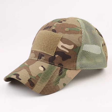 Unisex Tactical Breathable Half Mesh Cap 12 Designs tactical hats BushLine CP  