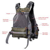 Bassdash Breathable Fishing Vest Jacket Marine & Fishing  BushLine