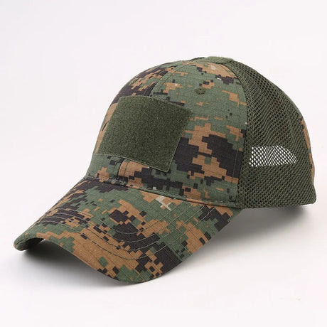 Unisex Tactical Breathable Half Mesh Cap 12 Designs tactical hats BushLine Jungle Digital  