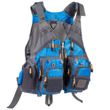 Bassdash Breathable Fishing Vest Jacket Marine & Fishing BushLine Blue