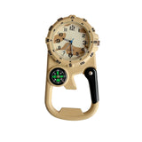 Versatile Carabineer Compass Watch Traditional Quartz Optics  BushLine