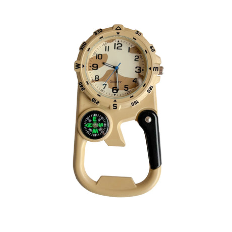 Versatile Carabineer Compass Watch Traditional Quartz Optics  BushLine