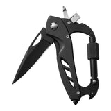 Multi-Tool Carabiner - Camping EDC Clip Multi-tools BushLine black