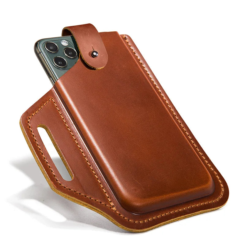 Genuine Leather Belt Phone Holster phone stuff BushLine