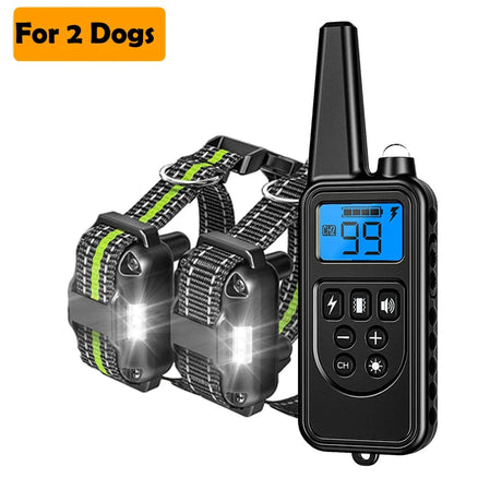 Rechargeable Dog Training & Anti-Bark Collar 800m