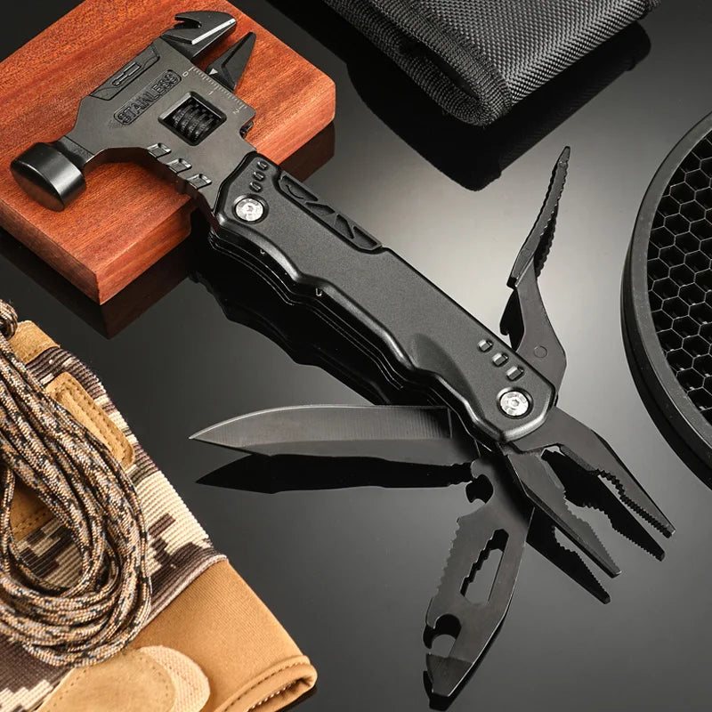 Multitool Pliers Hammer Adjustable Spanner Stainless Steel Multi-tools BushLine Multi-Tool