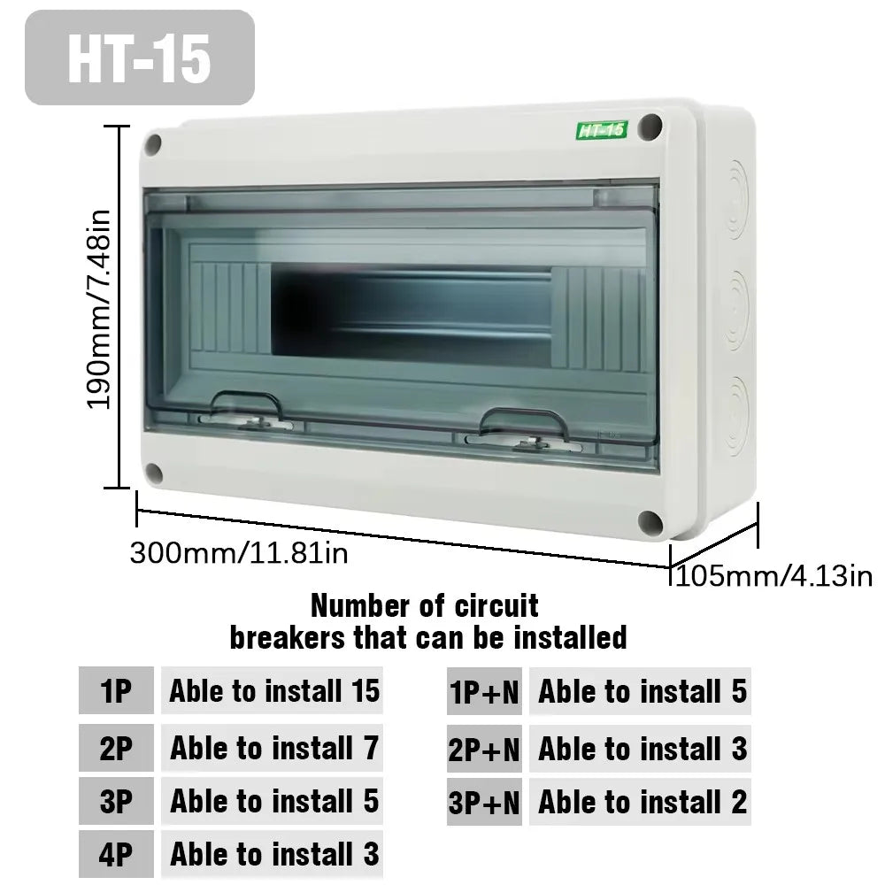 Electrical IP65 Junction Switch Box Waterproof Dustproof electrical supplys BushLine HT-15
