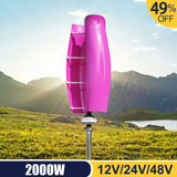 ST-2000W VERTICAL AXIS WIND TURBINE 12V 24V 48V Wind Power BushLine   