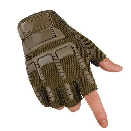 Half Finger Gloves Anti-Slip Safety & Work gloves BushLine green  