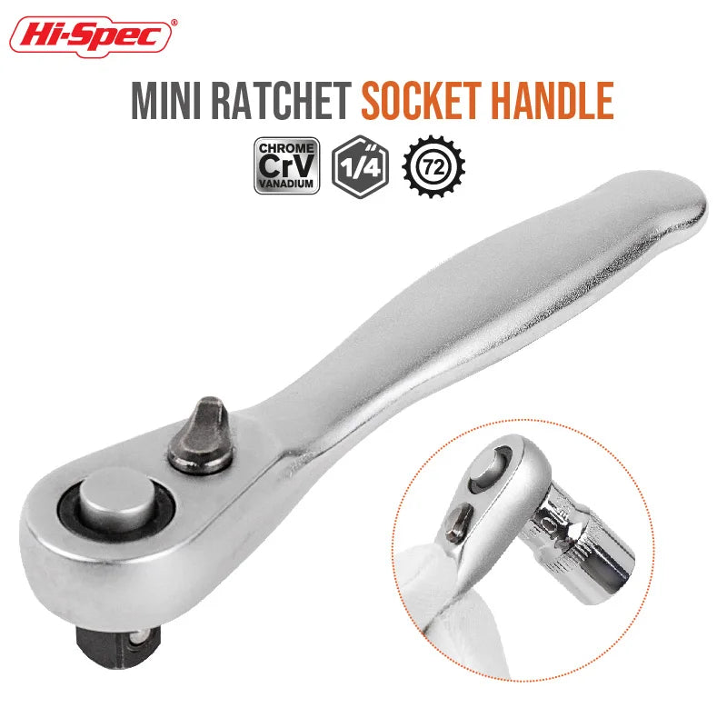 Quick Release Socket 1/4 inch Double Ended Ratchet tools BushLine Socket head