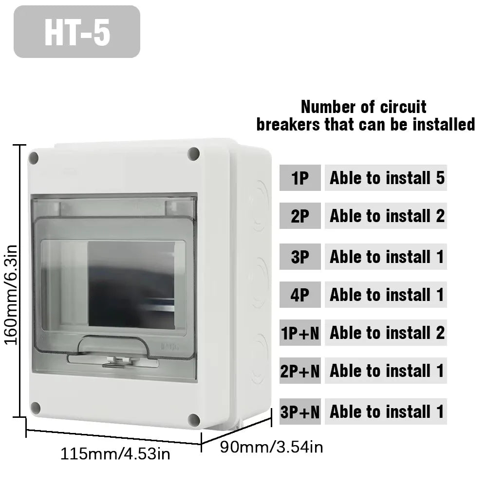 Electrical IP65 Junction Switch Box Waterproof Dustproof electrical supplys BushLine HT-5